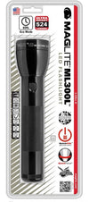 Maglite ML300L LED 2-Cell D Flashlight, Black