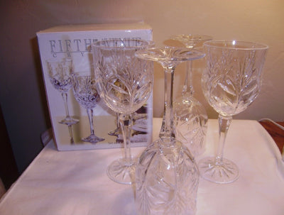 FIFTH AVENUE Crystal PORTICO 10 oz Wine Goblets